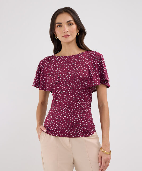 Camiseta Estampada Cuello Redondo