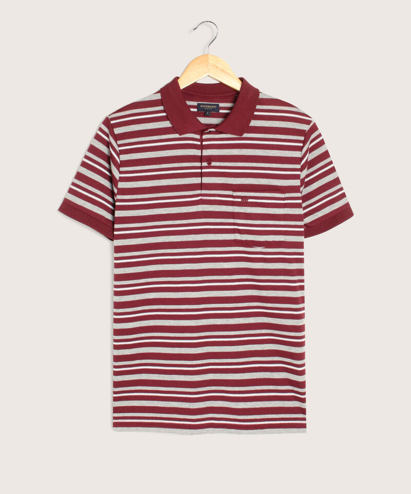 Polo Cuello Tejido Con Bolsillo