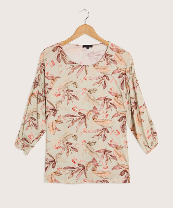 Camiseta Estampada Cuello Redondo