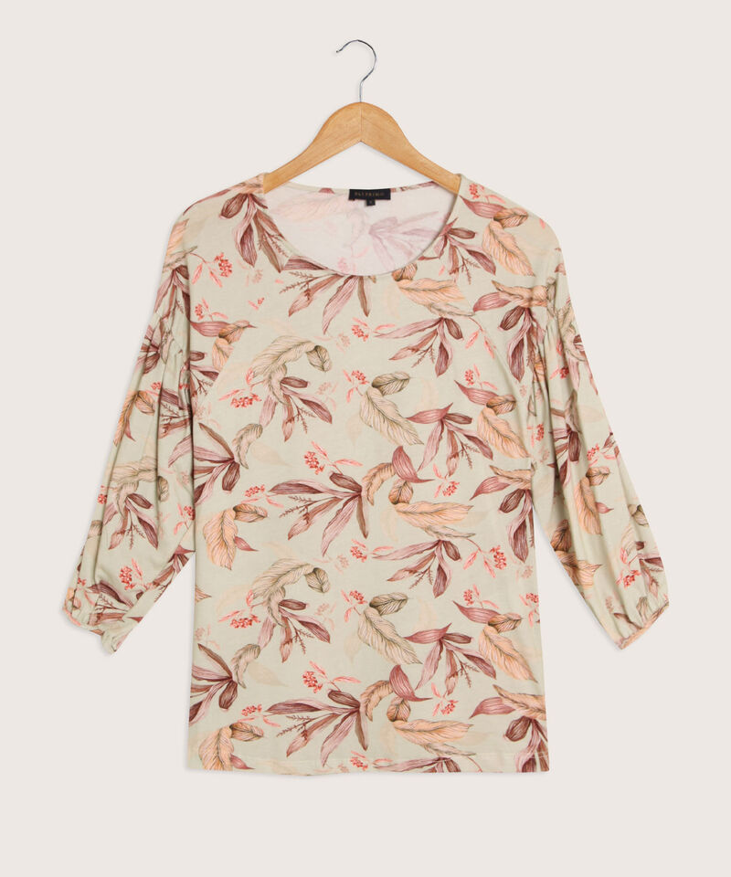 Camiseta Estampada Cuello Redondo