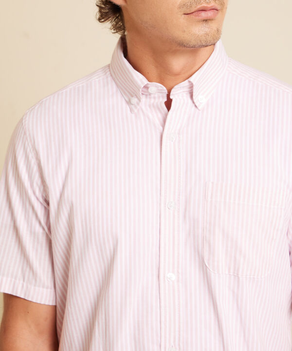 Camisa Preteñida Manga Corta Y Con Bolsillo image number null