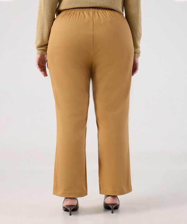 Pantalon unicolor para mujer Curvy