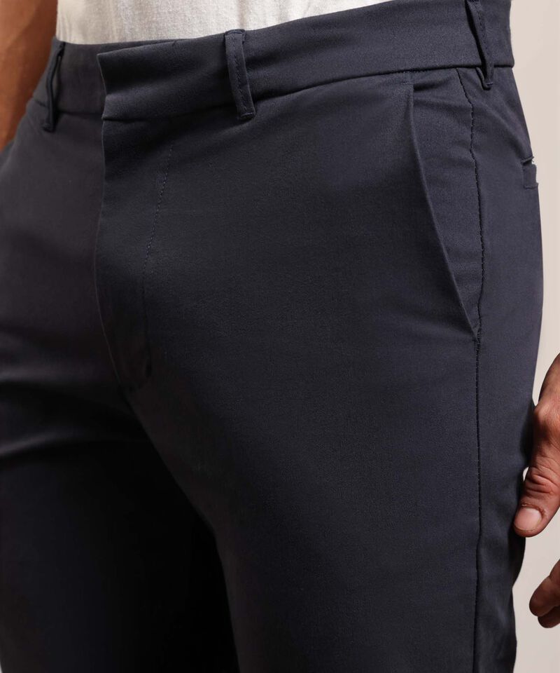 Pantalon Tipo Chino Unicolor 