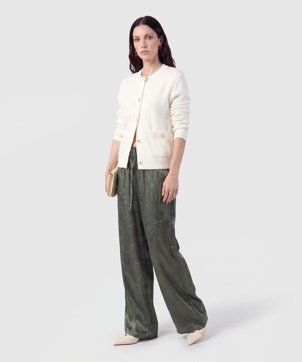 Pantal&oacute;n Estampado Fluido Para Mujer