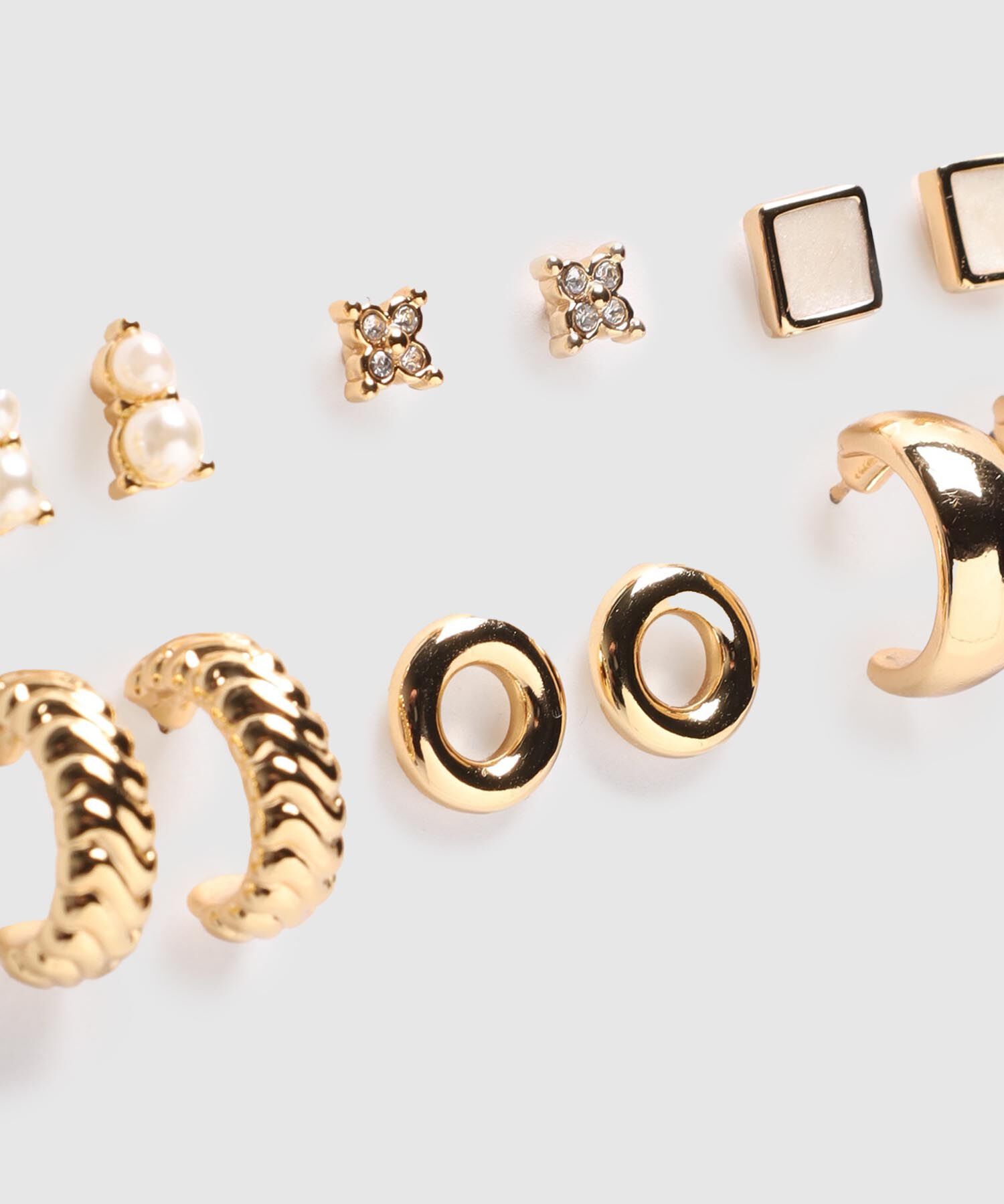 Set X6 Aretes Y Candongas Mujer