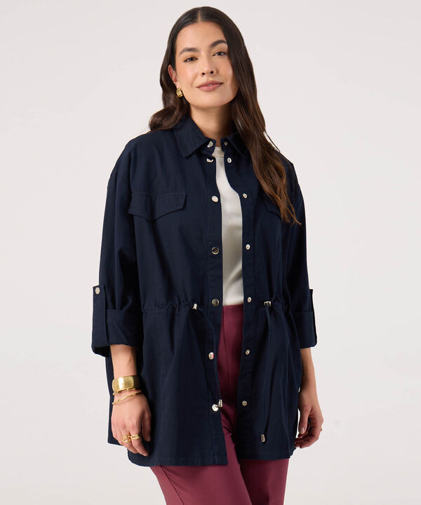 Chaqueta Para Mujer Curvy Destructurada image number null