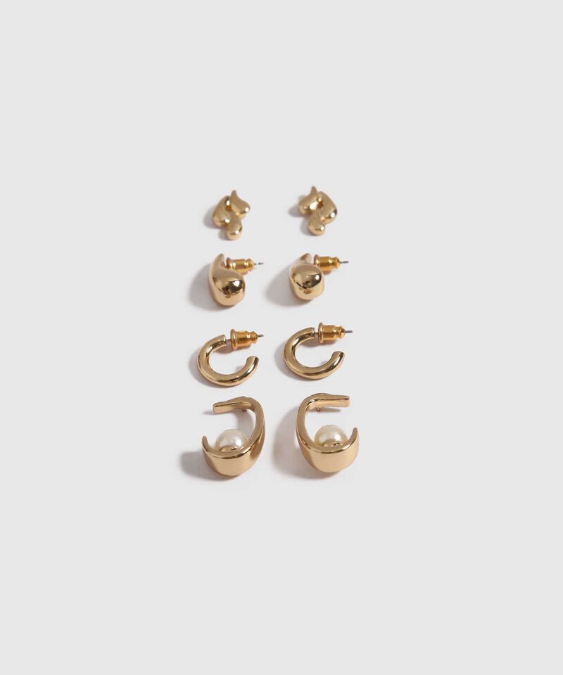 Set x 4 Aretes Dorados
