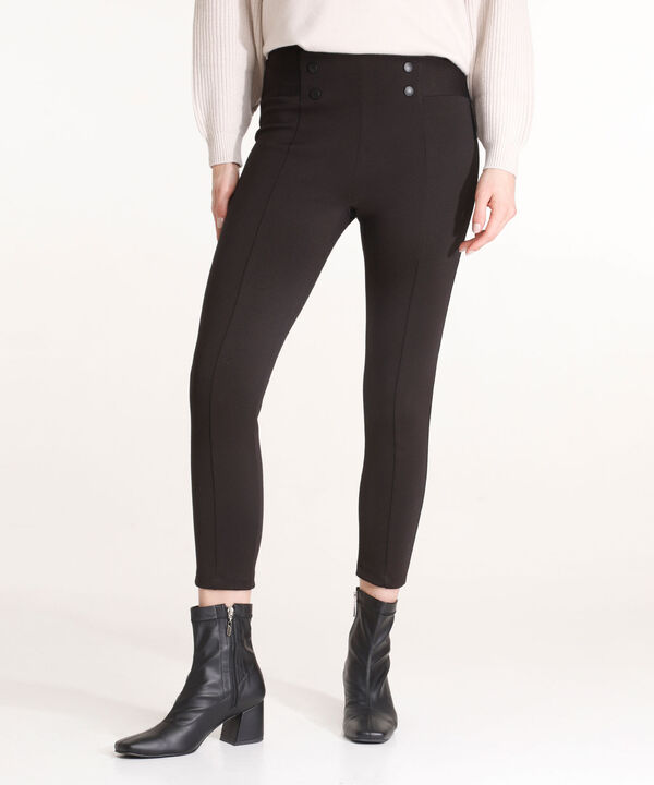 Leggings Con Broches Sobrepuestos