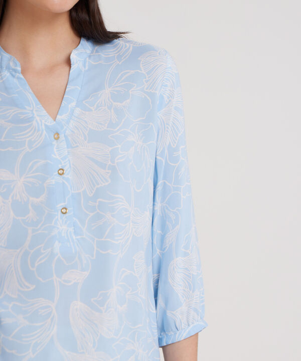 Blusa Manga 3/4 Estampada