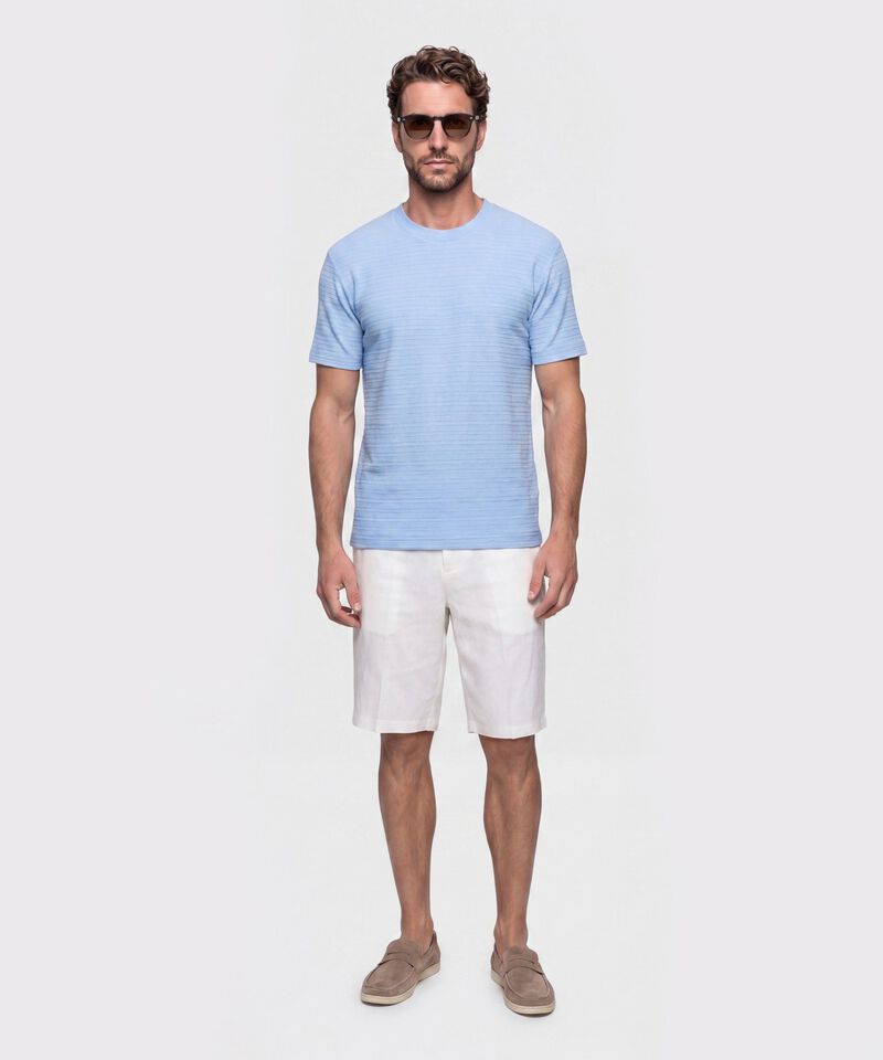 Camiseta Texturizada Cuello Redondo Hombre