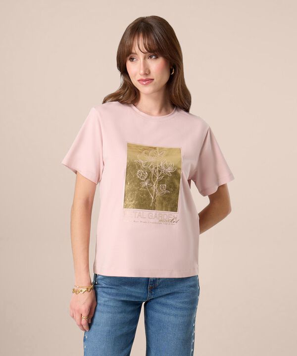 Camiseta De Cuello Redondo Para Mujer