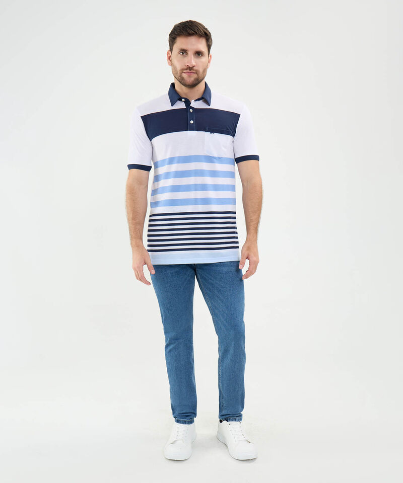 Polo Cuello Duro en Bloques