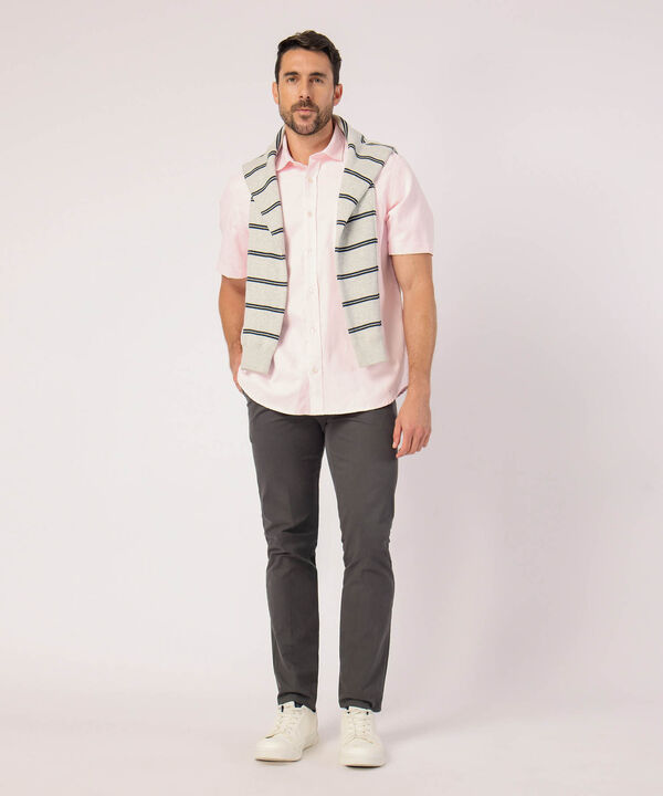 Camisa Unicolor Con Bolsillo  image number null