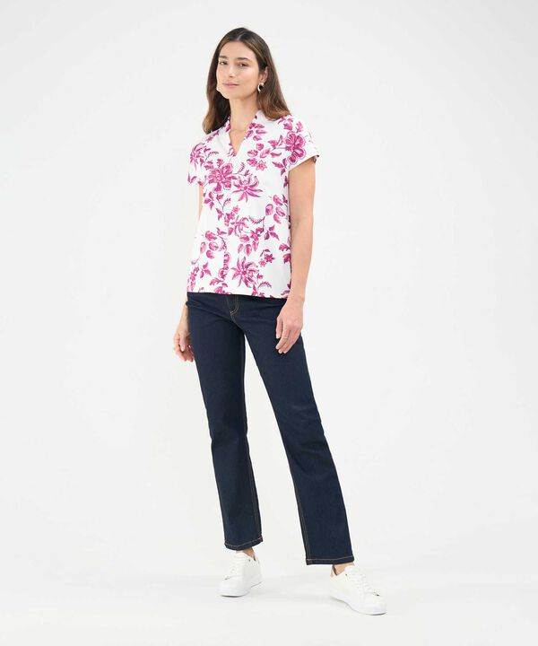 Camiseta Estampada Cuello en V image number null