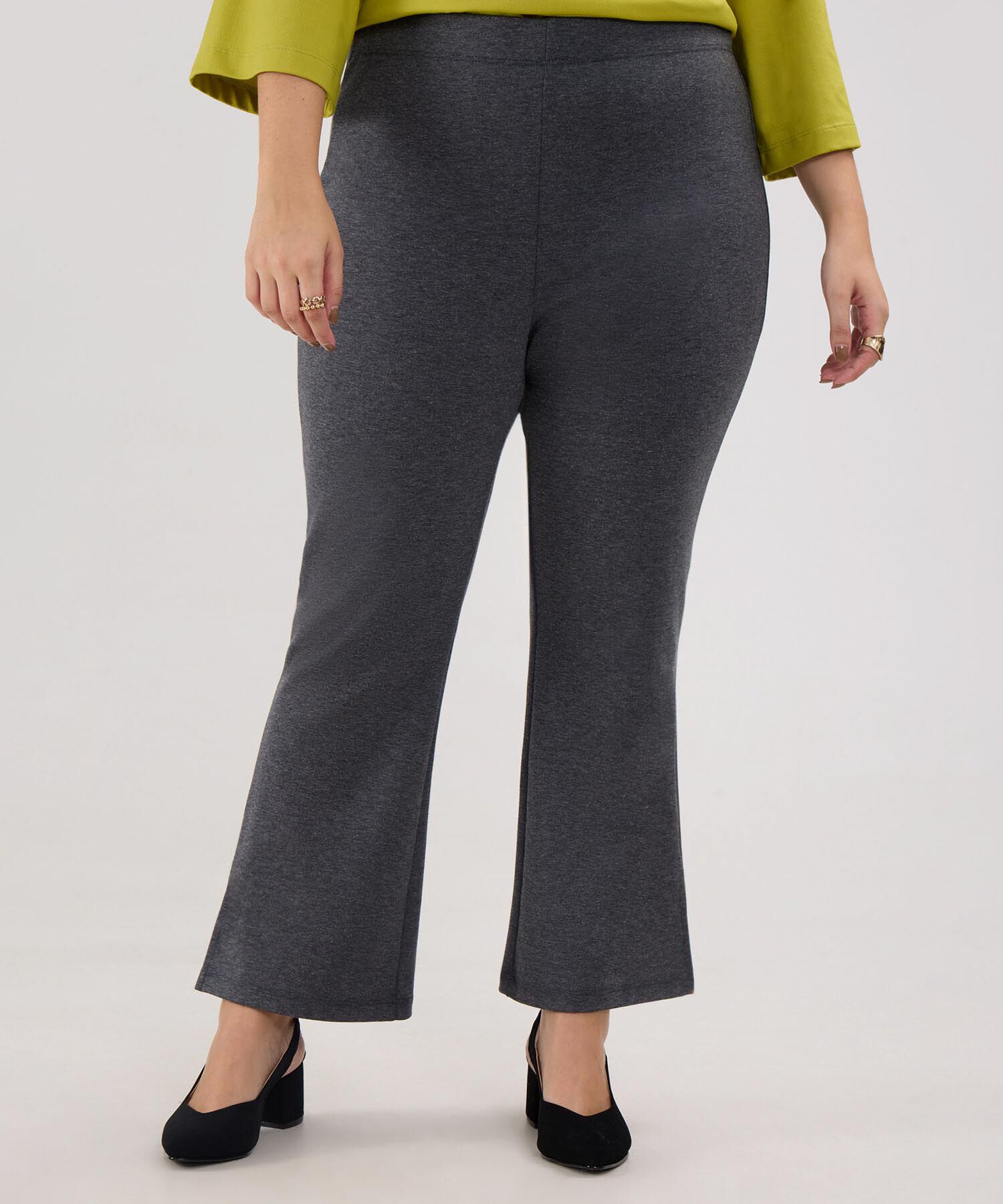 Leggins Unicolor,,Bota Recta Con Abertura En Costados
