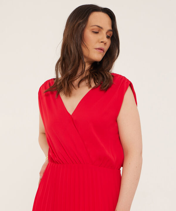 Vestido Largo Plisado