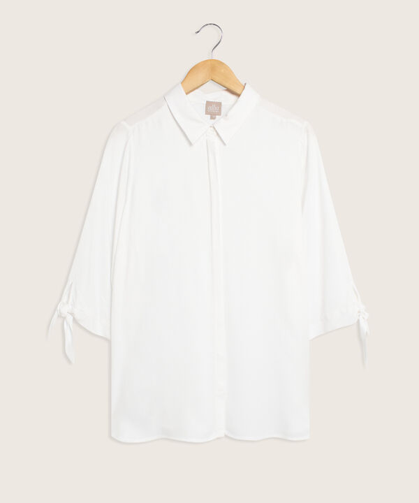 Camisa Manga 3/4 Con Anudado