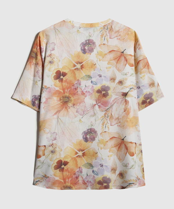 Blusa Estampada Cuello Mao image number null