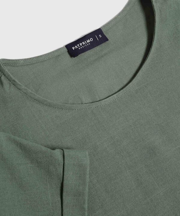 Blusa Manga Corta Unicolor image number null