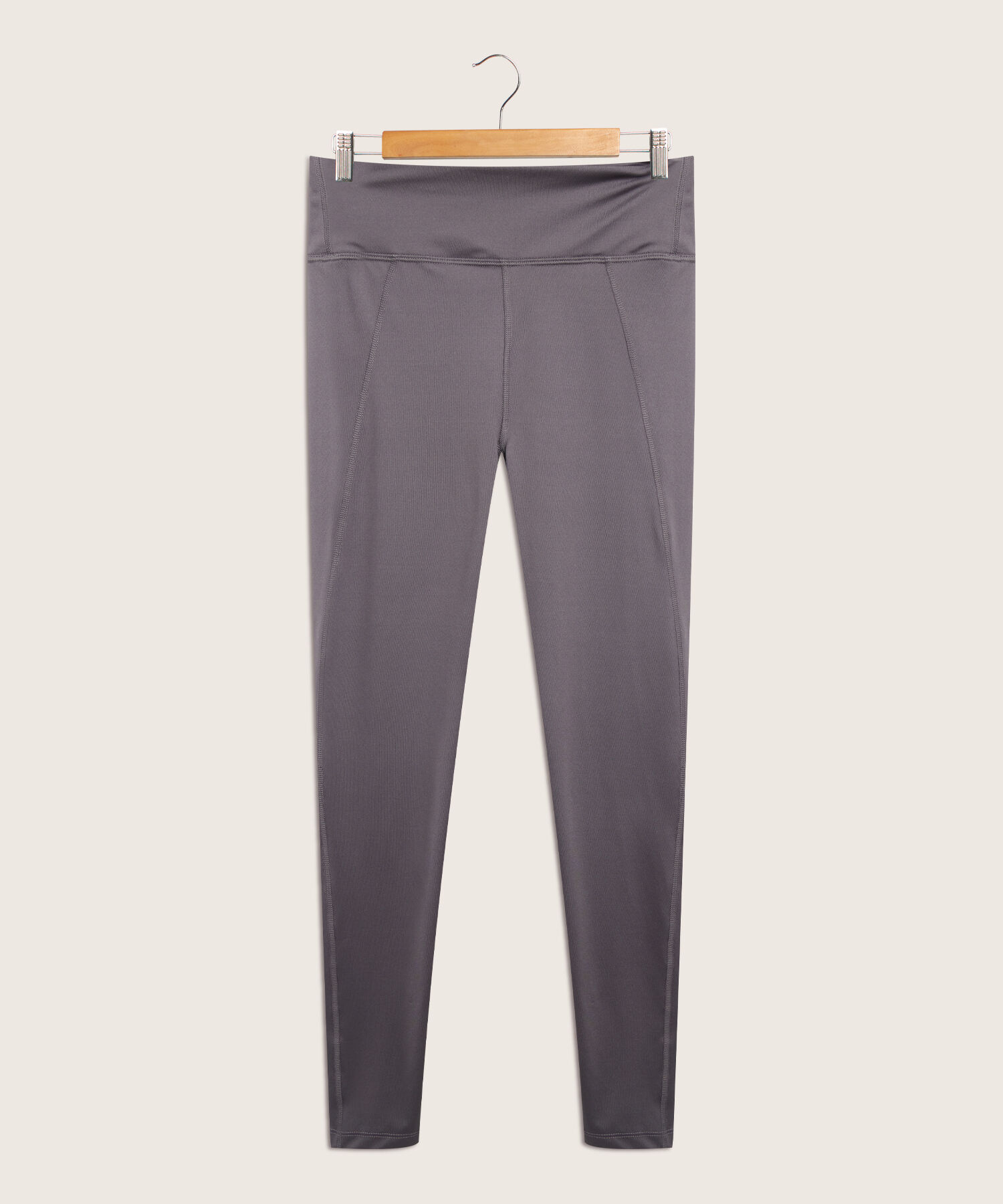 Leggings Básico Largo Skinny Long Tiro Alto Con Cortes Anatómicos Unicolor, Sport Líneas