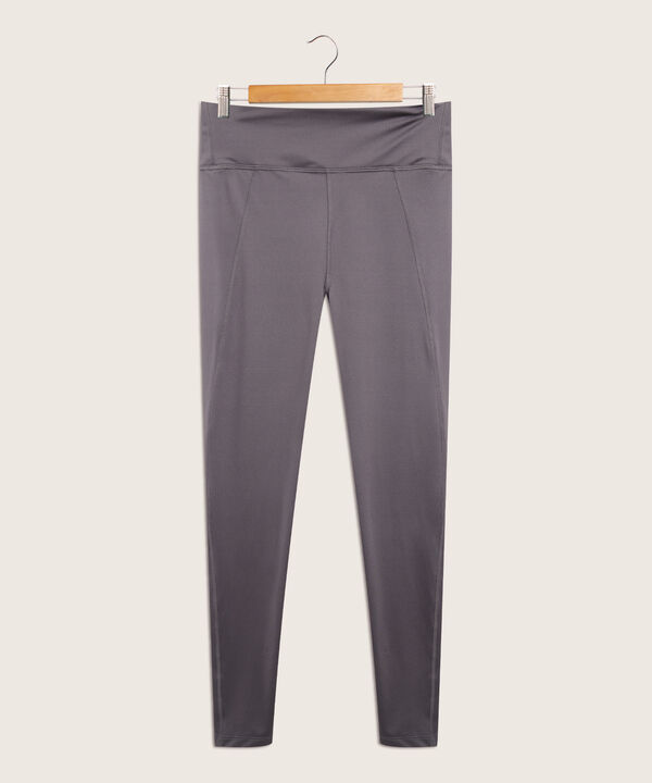 Leggings Básico Largo Skinny Long Tiro Alto Con Cortes Anatómicos Unicolor, Sport Líneas