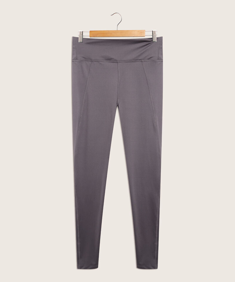 Leggings Básico Largo Skinny Long Tiro Alto Con Cortes Anatómicos Unicolor, Sport Líneas