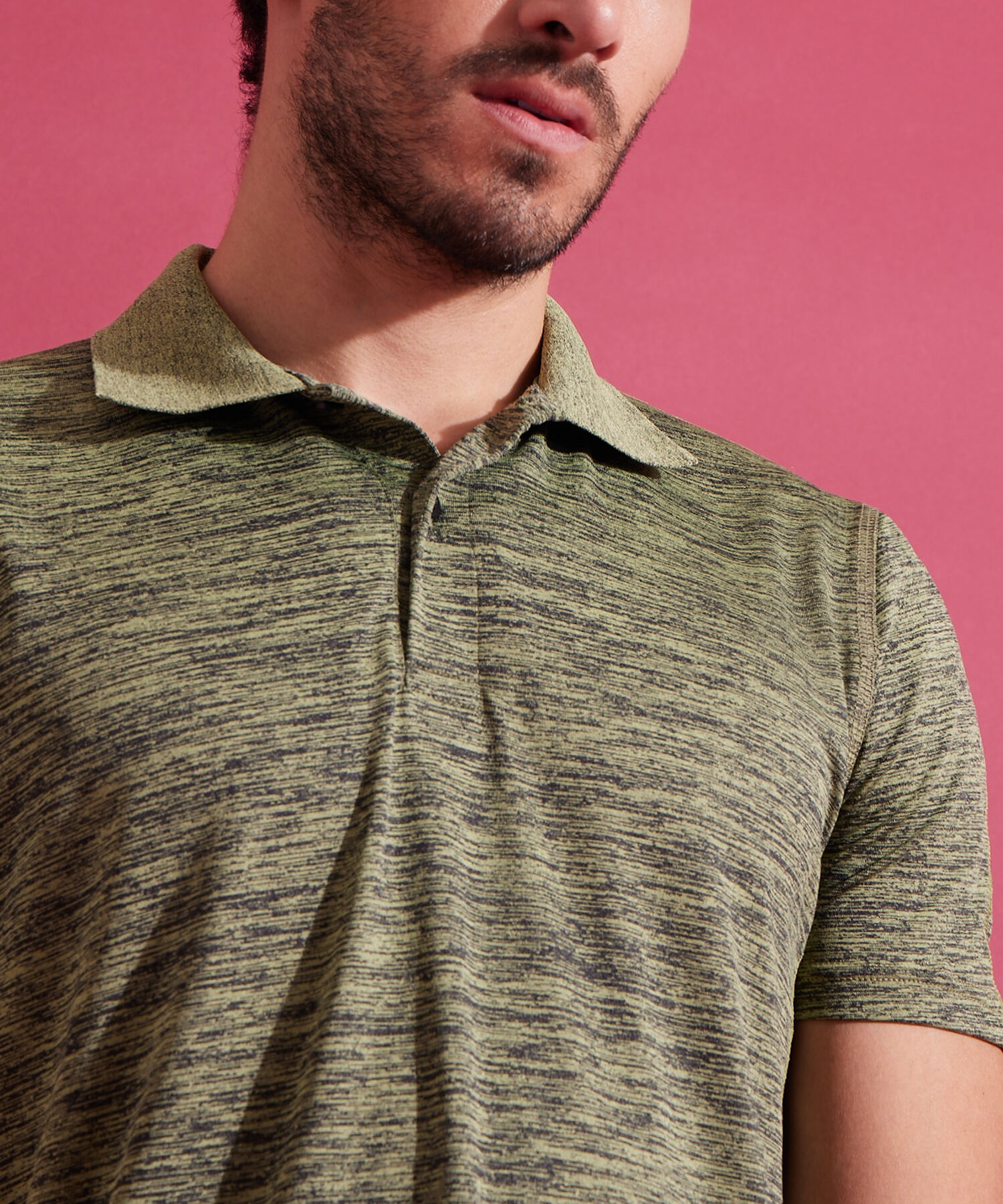 Polo Cuello Tejido Sin Bolsillo Unicolor
