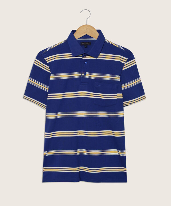 Polo Preteñida, Cuello Duro Con Bolsillo Y Silueta Regular Fit
