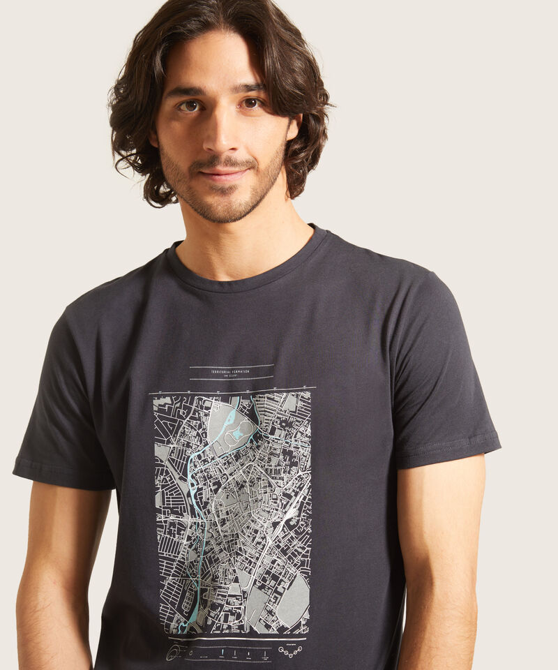 Camiseta Cuello Redondo  Con Screen