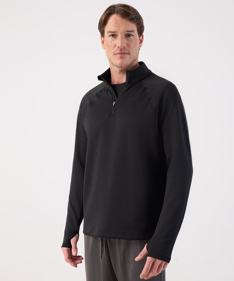 Buzo Unicolor Cuello Alto 