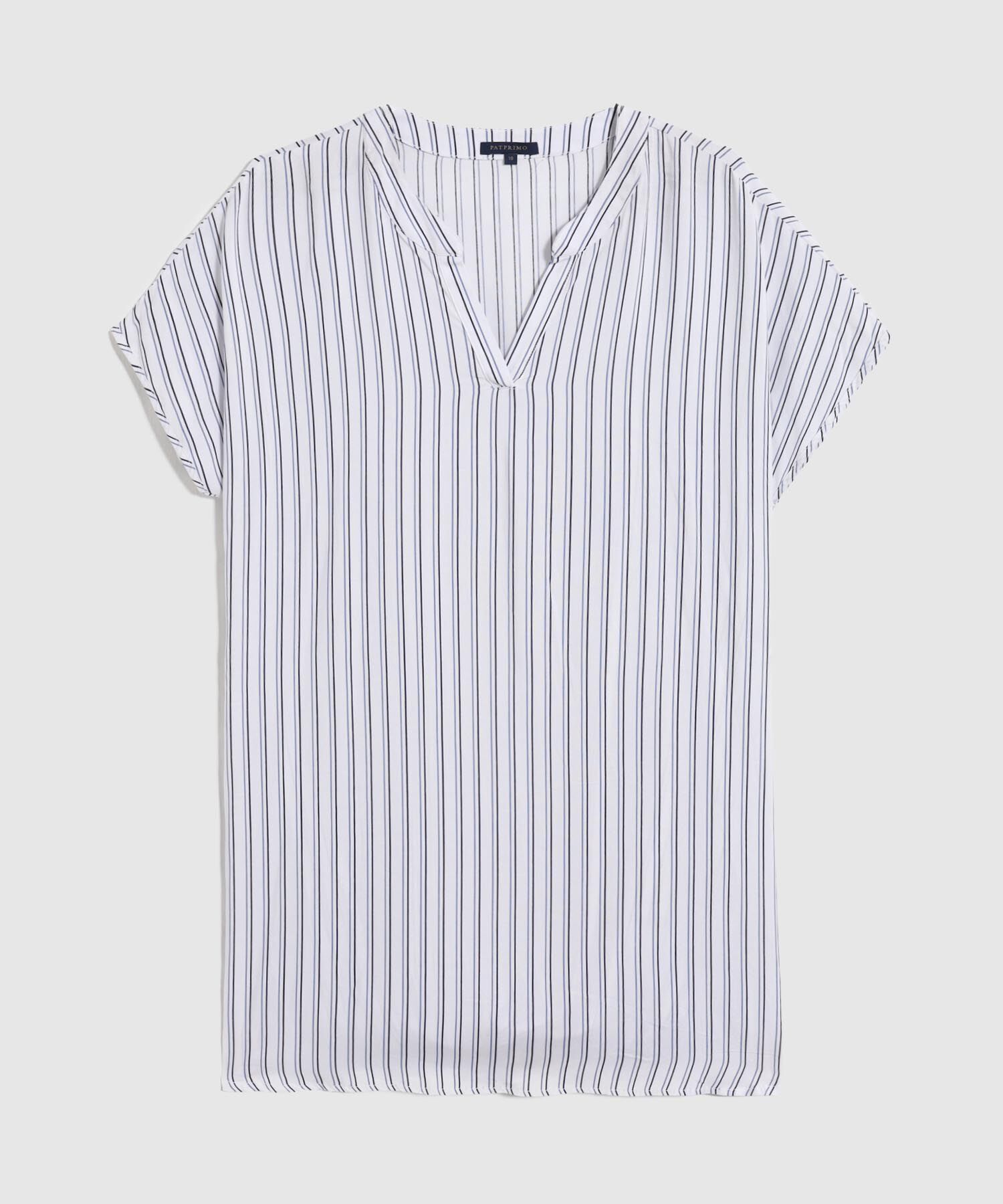 Vestido Estampado A Rayas