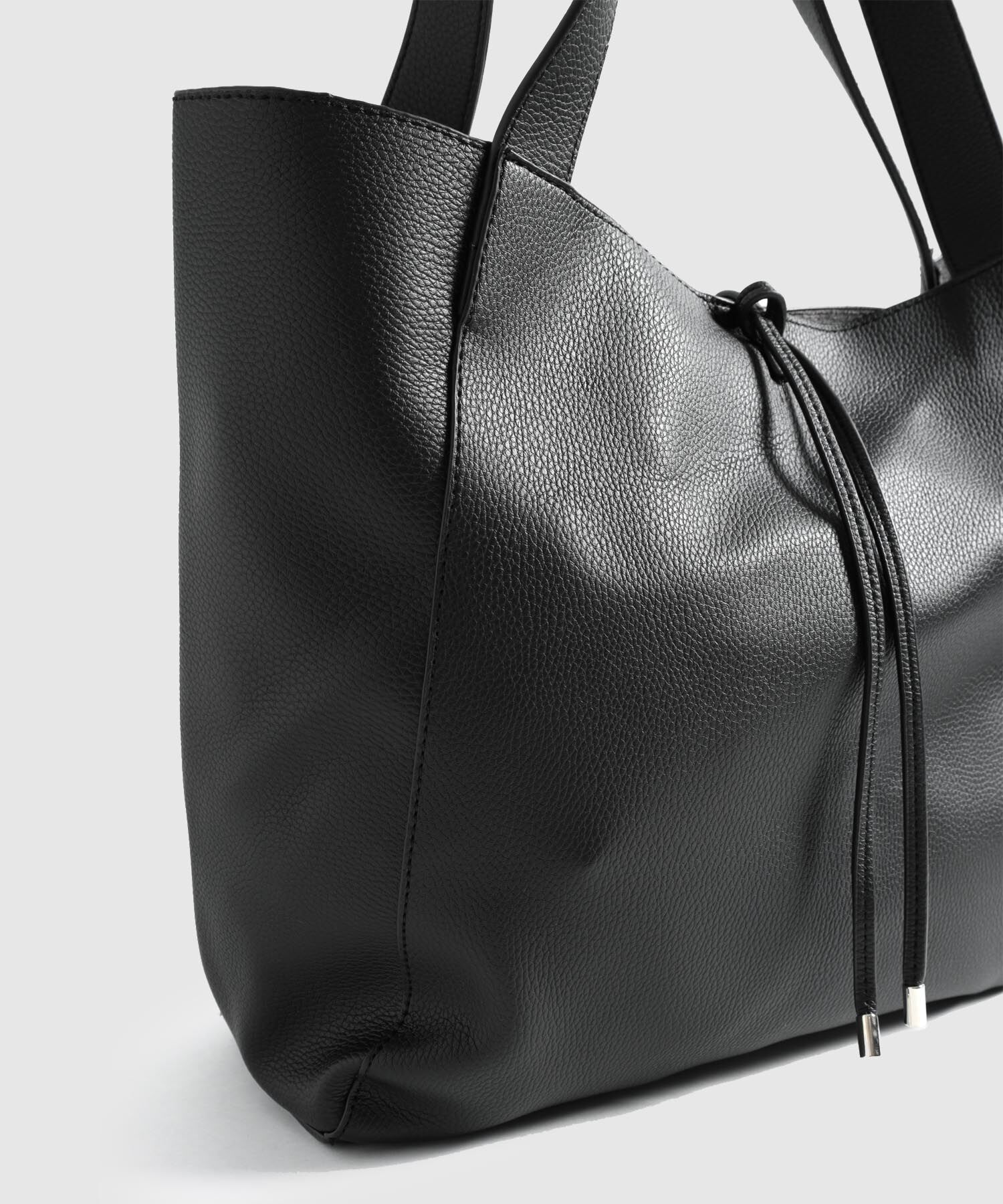 Bolso Unicolor Con Cierre Ajustable Mujer