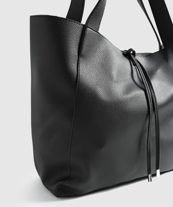 Bolso Unicolor Con Cierre Ajustable Mujer