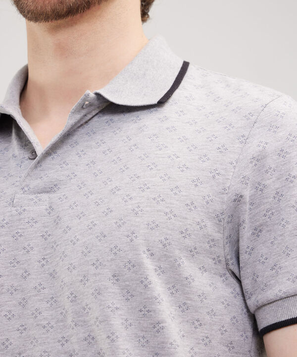 Polo Estampada, Cuello Tejido image number null