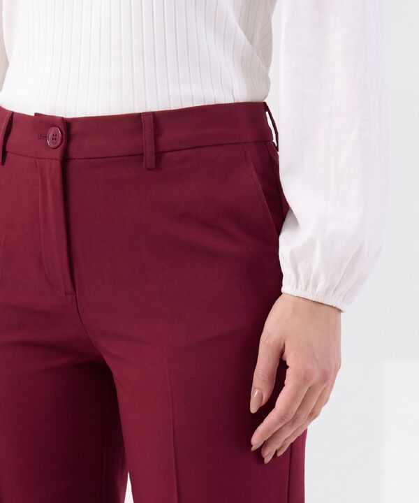 Pantal&oacute;n Recto con L&iacute;nea de Quiebre Para Mujer