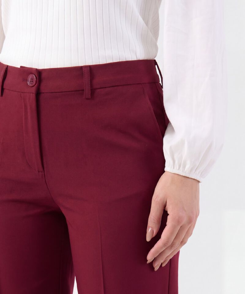 Pantal&oacute;n Recto con L&iacute;nea de Quiebre Para Mujer