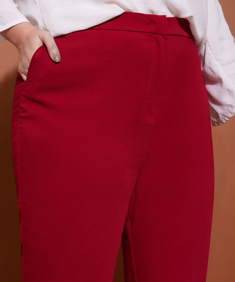 Pantalón Recto Unicolor