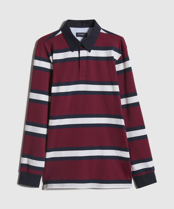 Polo Manga Larga Preteñida