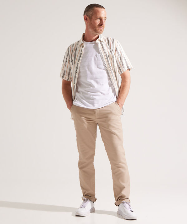 Camisa a Rayas con Bolsillo