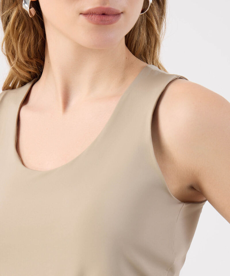 Camiseta Para Mujer Sin Mangascon Escote Redondo 