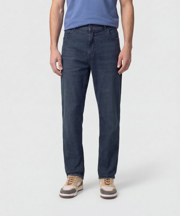 Jeans De Corte Recto Tradicional Para Hombre