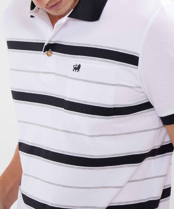 Polo Con Franjas