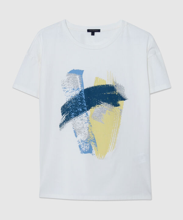 Camiseta Manga Corta Corrida Con Screen En Frente