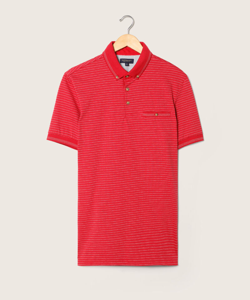 Polo Cuello Tejido Con Pechera Tejida