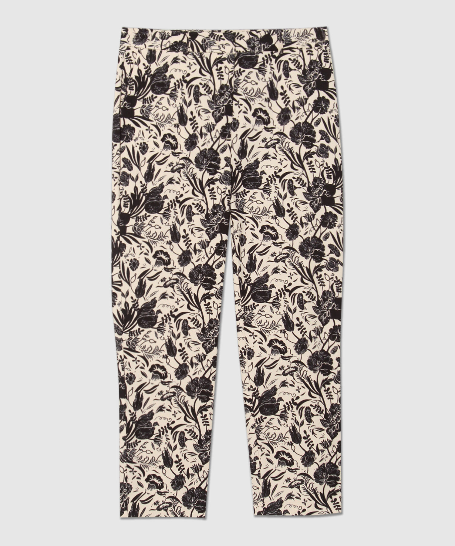 Pantalón Capri Con Estampado Floral