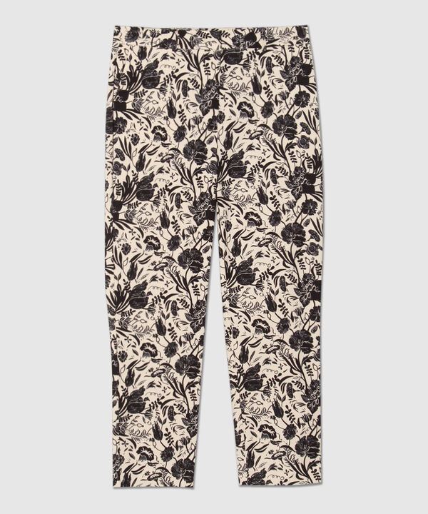 Pantalón Capri Con Estampado Floral