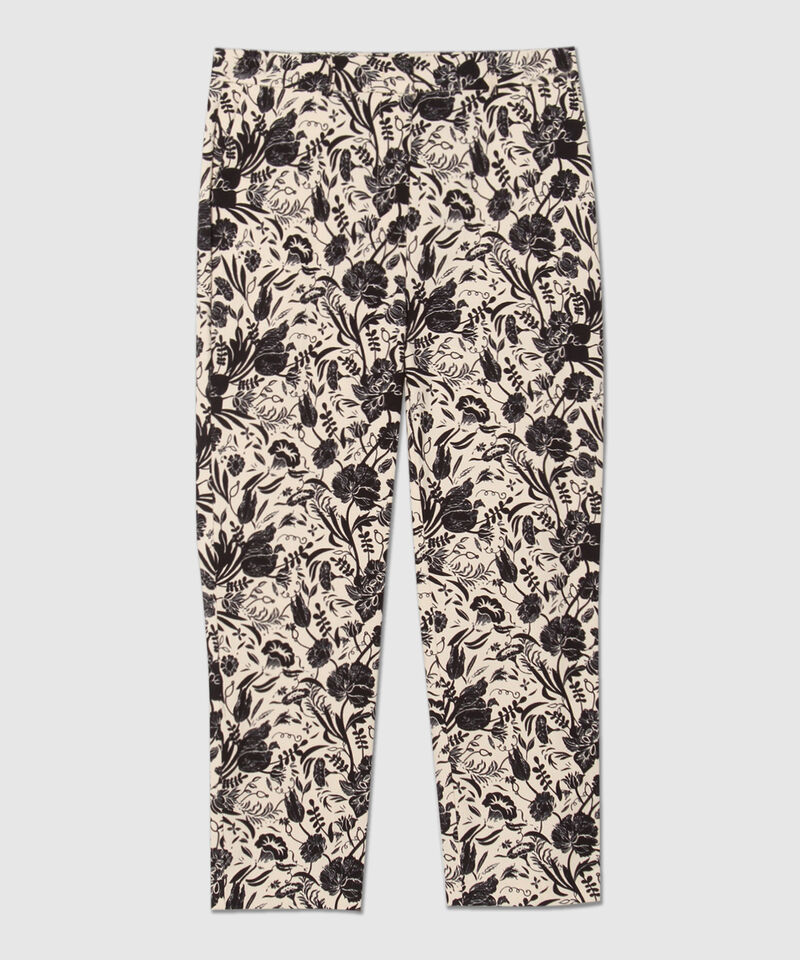 Pantalón Capri Con Estampado Floral