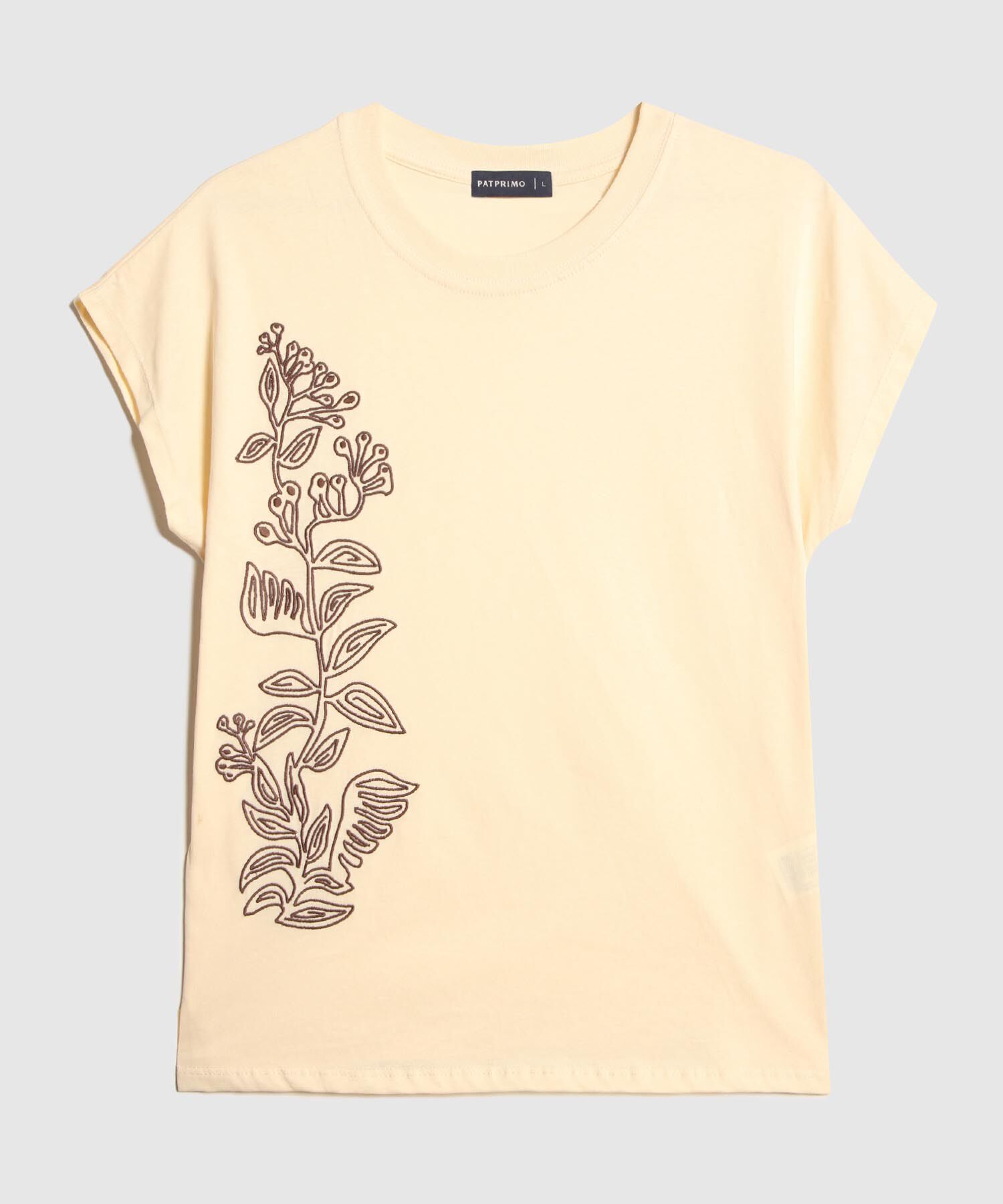 Camiseta Bordado Botánico