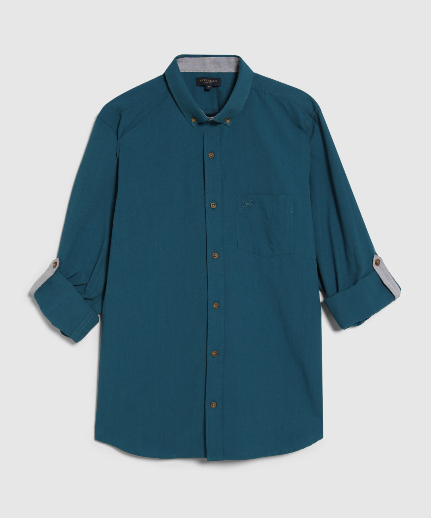 Camisa Manga Larga Unicolor Button Down