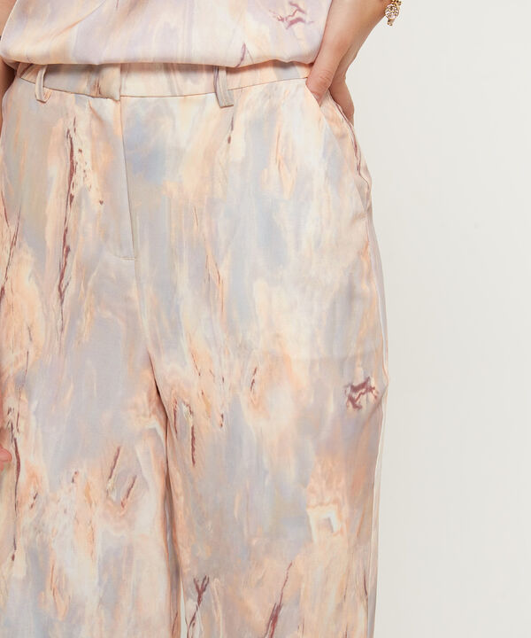 Pantalón Estampado Fluido image number null